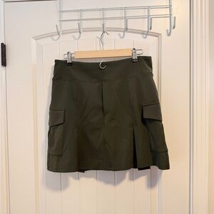 Athleta Olive Green Athletic Cargo Skort